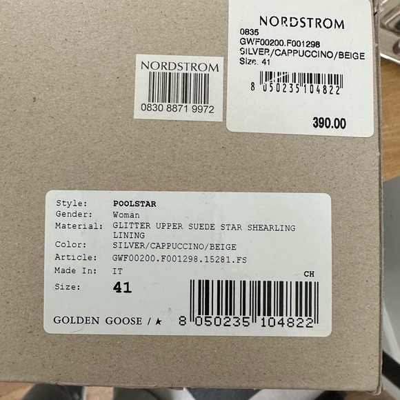 Golden Goose PoolStar Glitter Shearling Slides - 41 - Fits Size 9 - Picture 7 of 8